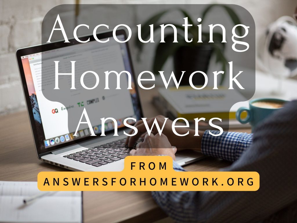 solve my accounting homework